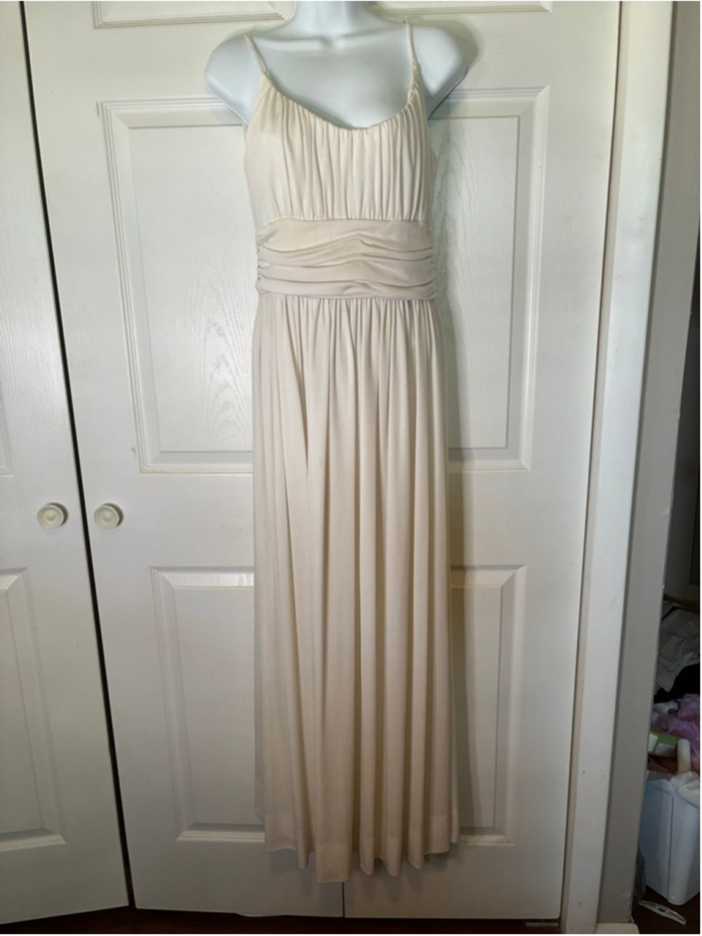 Women's Romantica by Victor Costa White Maxi Dress